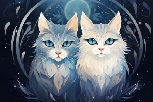 In the depths of fantasy, bewitching moonstone cats prowl. Their sleek forms, adorned with luminescent moonstone markings, captivate all who dare to meet their gaze.