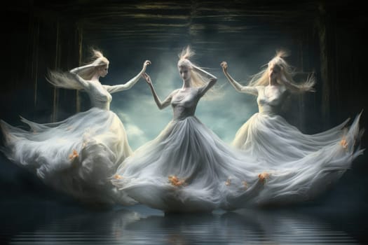 Step into a realm of enchantment and behold the mesmerizing beauty of elegant swan maidens.