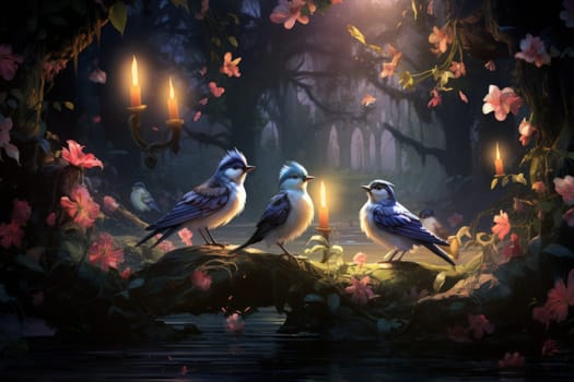 Immerse yourself in the enchanting realm of fantasy with this captivating illustration by a professional visual artist.