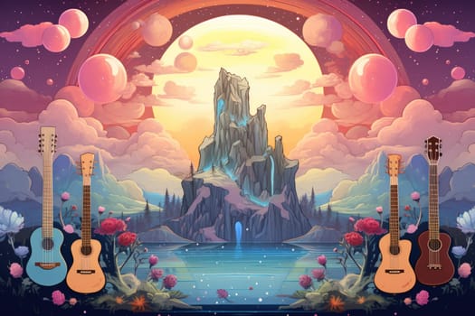 Deep within the realms of fantasy, harmonious singing stones lie, their mystical nature revealed when struck.