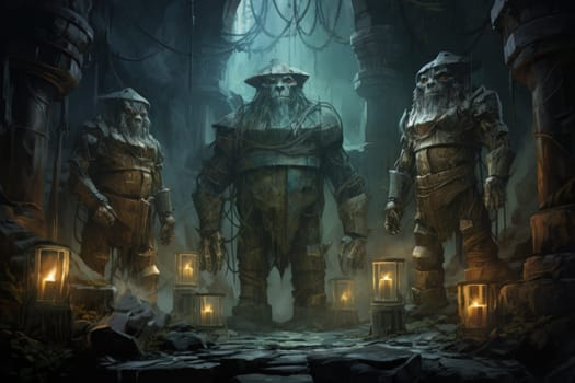 In the realm of fantasy, ancient golems stand as remarkable creations of mystical craftsmanship.