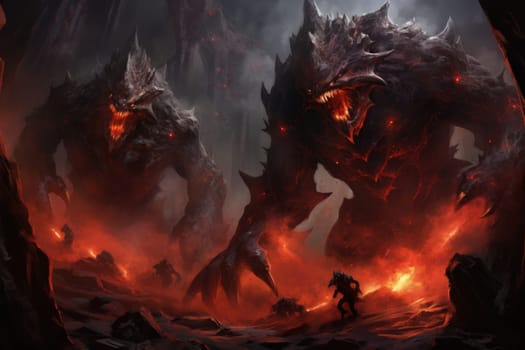 Witness the awe-inspiring power of the elemental realm with this captivating illustration by a professional visual artist.