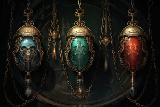 Deep within the realms of fantasy lie cursed amulets of forgotten sorcery, relics of a bygone era when magic ran rampant.