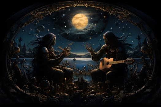 In the realm of fantasy, celestial harpists are ethereal beings whose music transcends the mortal plane and reaches the celestial realms.