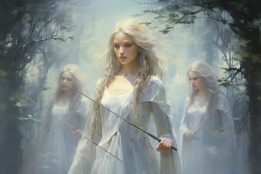 Immerse yourself in a world of fantasy where elven archers stand tall, their keen eyes piercing through the shadows.