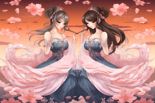 Step into a realm of enchantment and behold the mesmerizing beauty of elegant swan maidens.