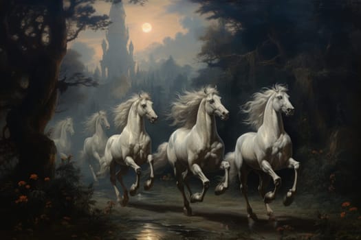 Embark on a mystical journey where elusive centaurs, with their ethereal grace, gallop through moonlit meadows.