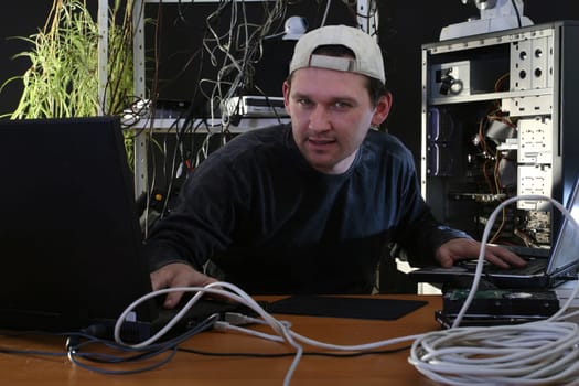 Computer Technician at Work