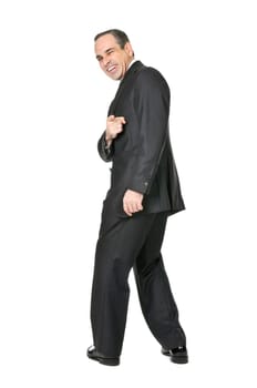 Businessman on white background