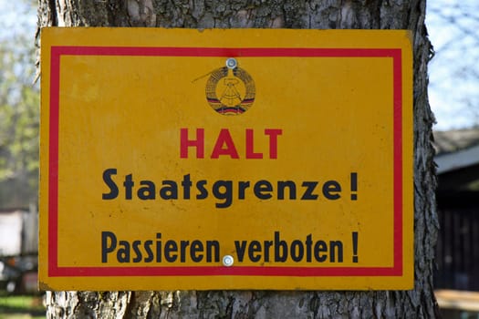 Boundary sign