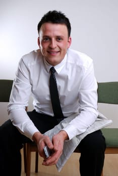 Smiling businessman