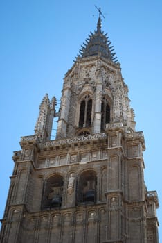 Cathedral Tower in Toledo, Spain