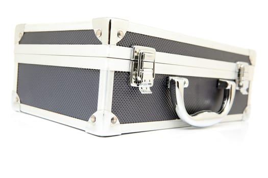 metallic briefcase