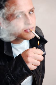 Light a cigarette