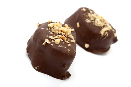 closeup chocolate cookie