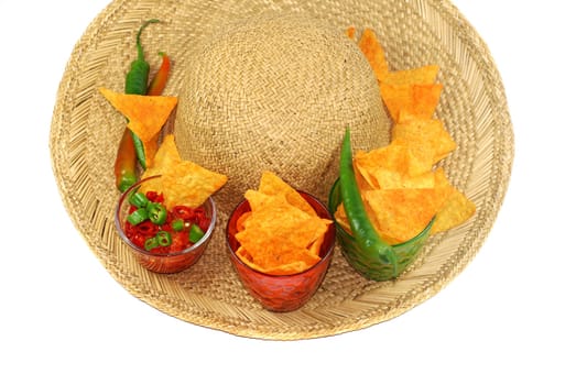 Tortilla Chips with Pepperoni