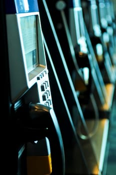 Row of pay phones