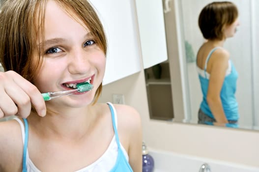 Brushing teeth
