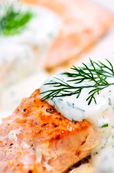 Cooked salmon