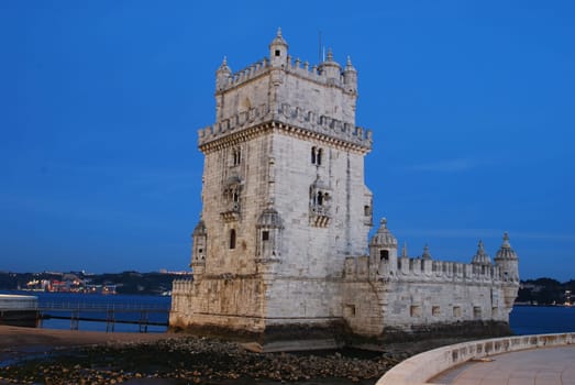 Belem Tower in Lisbon, Portugal (Sunset)