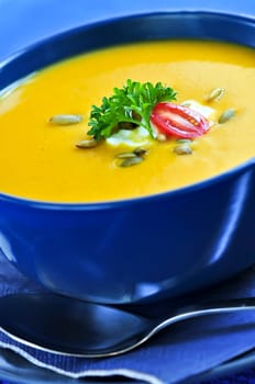 Pumpkin or squash soup