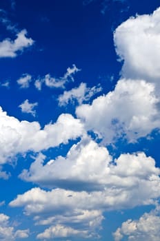 Blue sky with white clouds