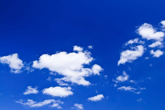 Blue sky with white clouds