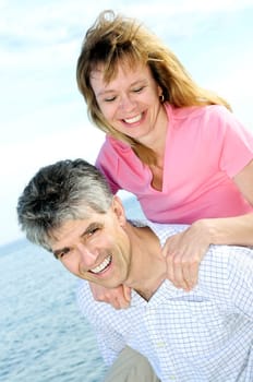 Mature romantic couple