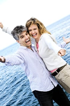 Carefree mature couple