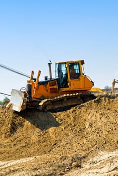 Construction site machines