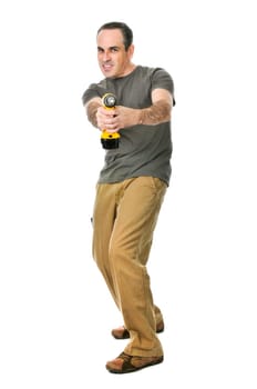 Handyman with a drill