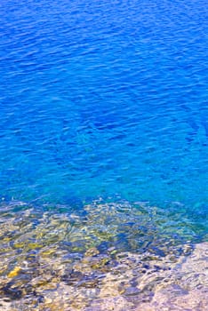 Blue water at shore of Georgian Bay
