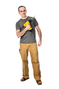 Handyman with a drill