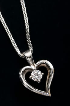 Diamond heart necklace
