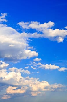 Blue sky with white clouds
