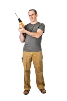 Handyman with a drill