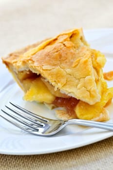 Slice of apple pie