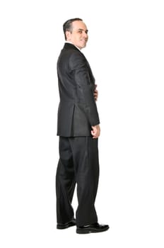 Businessman on white background