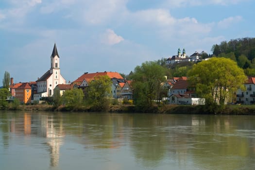 Passau with Innstadt and Maria Hilf
