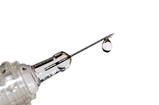 Disposable syringe with a hypodermic needle