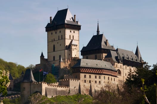 Karlstein - Gothic castle founded 1348