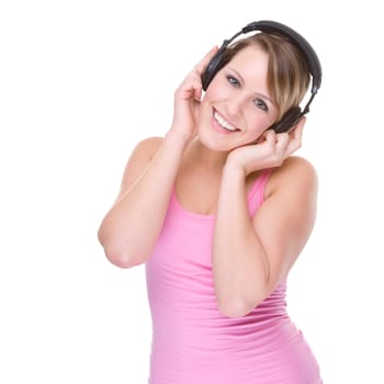 Young woman with headphones
