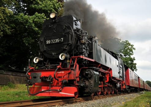 Train ride through the Harz Mountains...