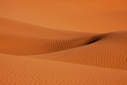 sand dunes in the Sahara desert