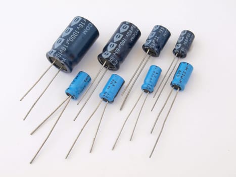 Assorted capacitors.