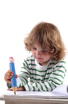 Boy drawing