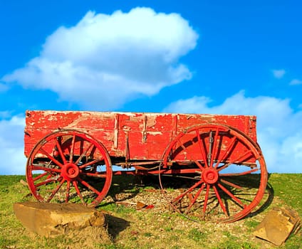 Old western wagon.