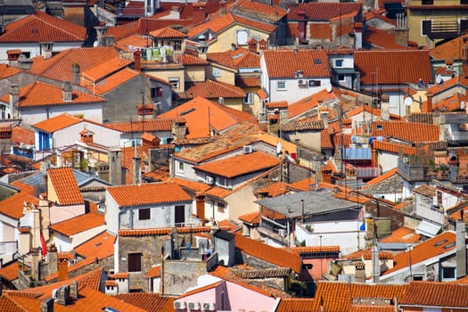 Roofs of a typical southern European town