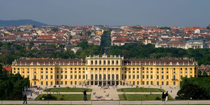 View of Schönbrunn Palace in Vienna