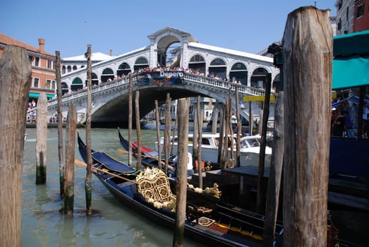 Rialto Bridge Canal de Grande in Venice